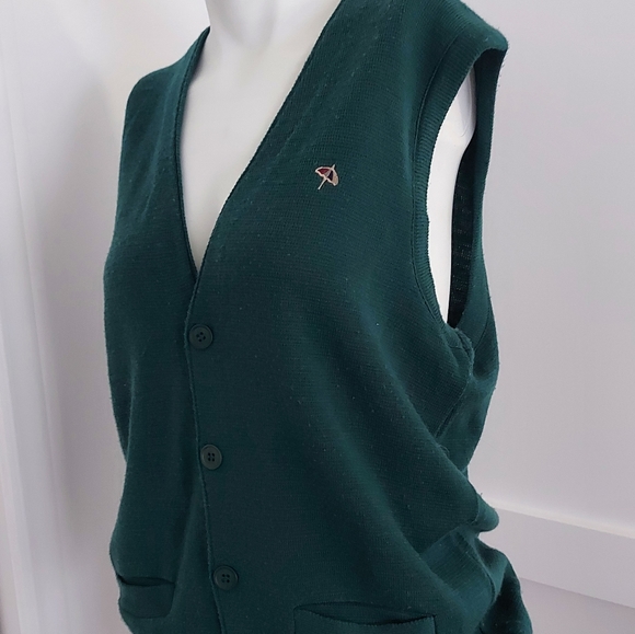 Vintage arnold palmer | dark green sweater vest - Picture 3 of 4